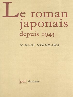 cover image of Le roman japonais depuis 1945